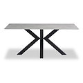 Earlsdon White & Gold Sintered Stone 180cm Dining Table from Roseland