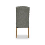 Portland Button Back Dining Chair Grey from Roseland Furniture