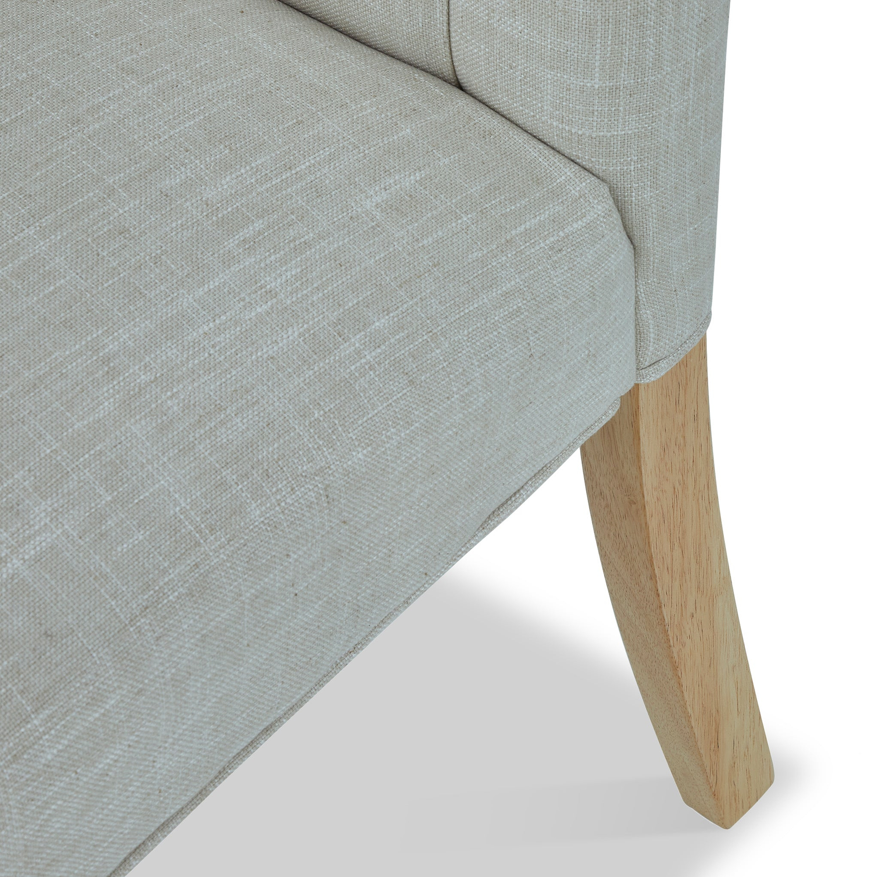 Portland Button Back Dining Chair Natural from Roseland Furniture
