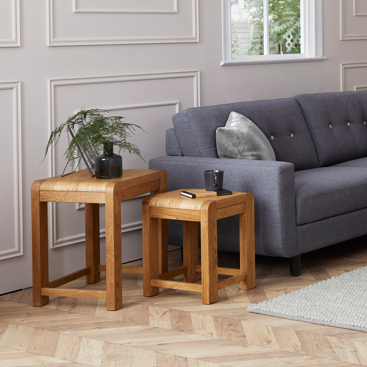 Harvey Nest of Tables set of 2 from Roseland Furniture