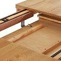 Harvey Oak Compact Extending Dining Table by Roseland Furniture