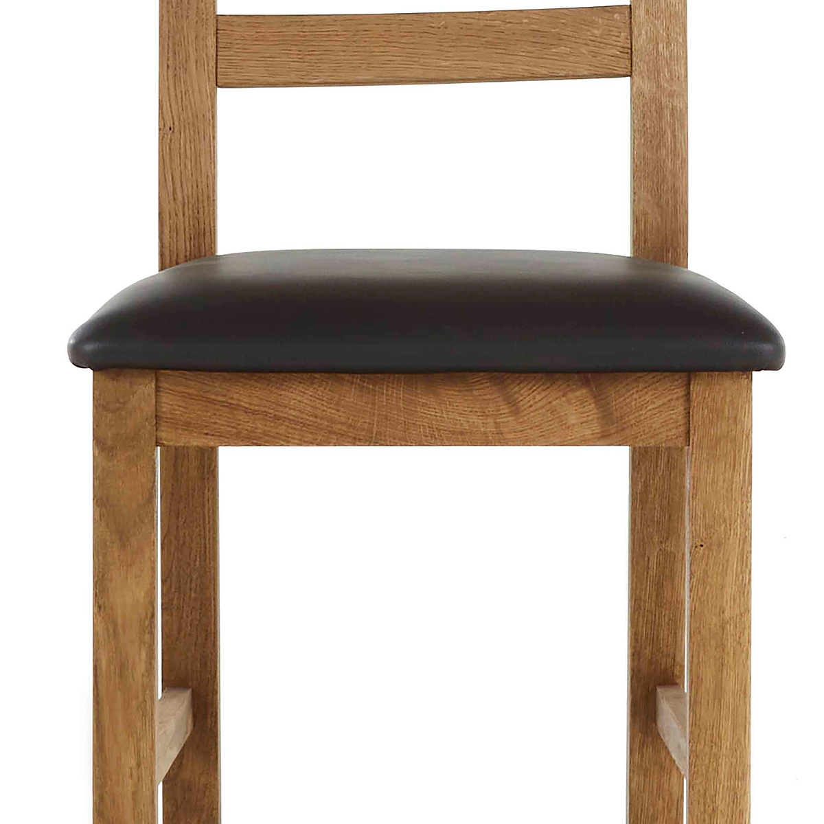Harvey Dining Chair with Brown PU Seat from Roseland Furniture