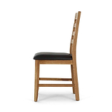 Harvey Dining Chair with Brown PU Seat from Roseland Furniture