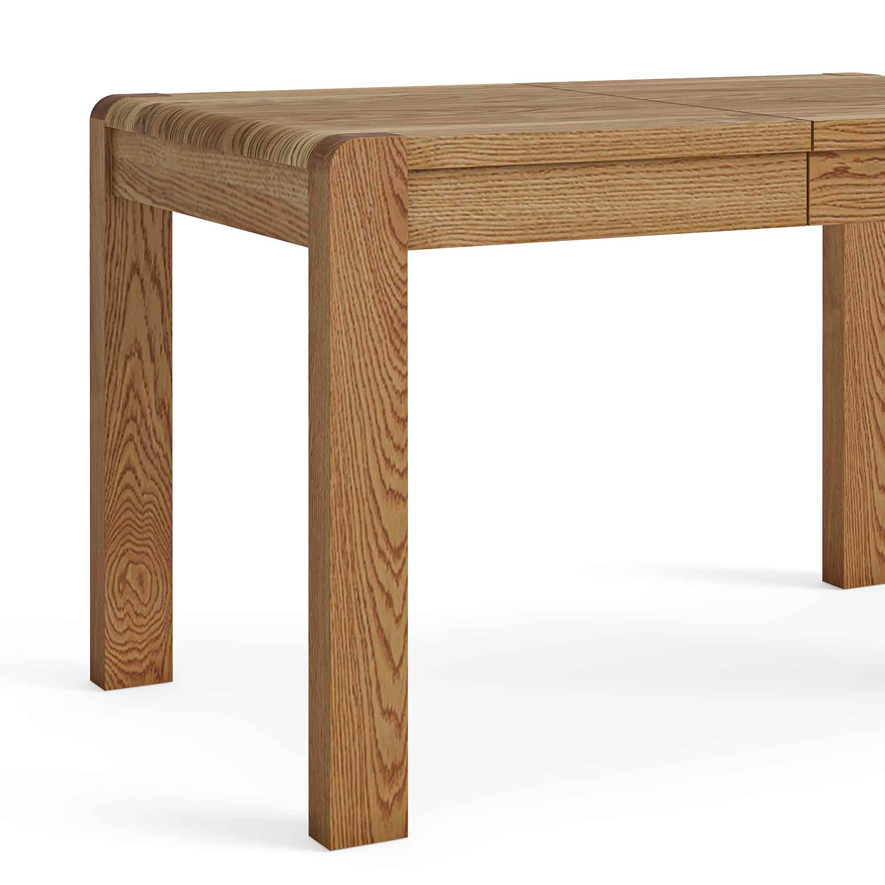 Harvey Oak Compact Extending Dining Table by Roseland Furniture