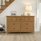 Broadway Oak 3 Over 4 Drawer Chest From Roseland Furniture