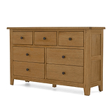 Broadway Oak 3 Over 4 Drawer Chest From Roseland Furniture