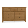 Broadway Oak 3 Over 4 Drawer Chest From Roseland Furniture