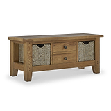 Broadway Large Coffee Table with Basket from Roseland Furniture
