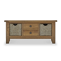 Broadway Large Coffee Table with Basket from Roseland Furniture