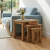 Broadway Oak Nest of Tables from Roseland Furniture