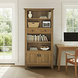 Broadway Oak Display Bookcase from Roseland Furniture