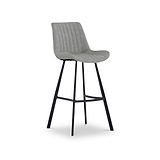 Bolton Faux Leather Barstool Light Grey from Roseland Furniture
