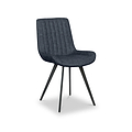 Bolton Faux Leather Dining Chair Dark Blue from Roseland Furniture