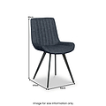 Bolton Faux Leather Barstool Dark Blue from Roseland Furniture