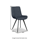 Bolton Faux Leather Barstool Dark Blue from Roseland Furniture
