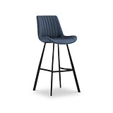 Bolton Faux Leather Barstool Dark Blue from Roseland Furniture