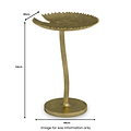 Santos Gold Leaf Side Table Dims from Roseland Furniture