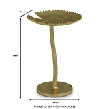 Santos Gold Leaf Side Table Dims from Roseland Furniture