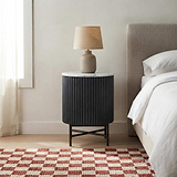 Milo Black Bedside Table from Roseland Furniture