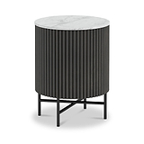 Milo Black Bedside Table from Roseland Furniture