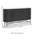 Milo Mango Marble Fluted Sideboard from Roseland Furniture