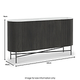 Milo Mango Marble Fluted Sideboard from Roseland Furniture