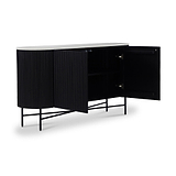 Milo Mango Marble Fluted Sideboard from Roseland Furniture