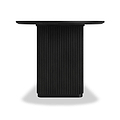 Milo Mango 200cm Black Fluted Dining Table by Roseland Furniture