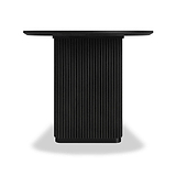 Milo Mango 200cm Black Fluted Dining Table by Roseland Furniture