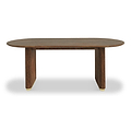 Milo Mango 200cm Walnut Fluted Dining Table by Roseland Furniture