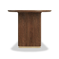 Milo Mango 200cm Walnut Fluted Dining Table by Roseland Furniture