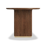 Milo Mango 200cm Walnut Fluted Dining Table by Roseland Furniture