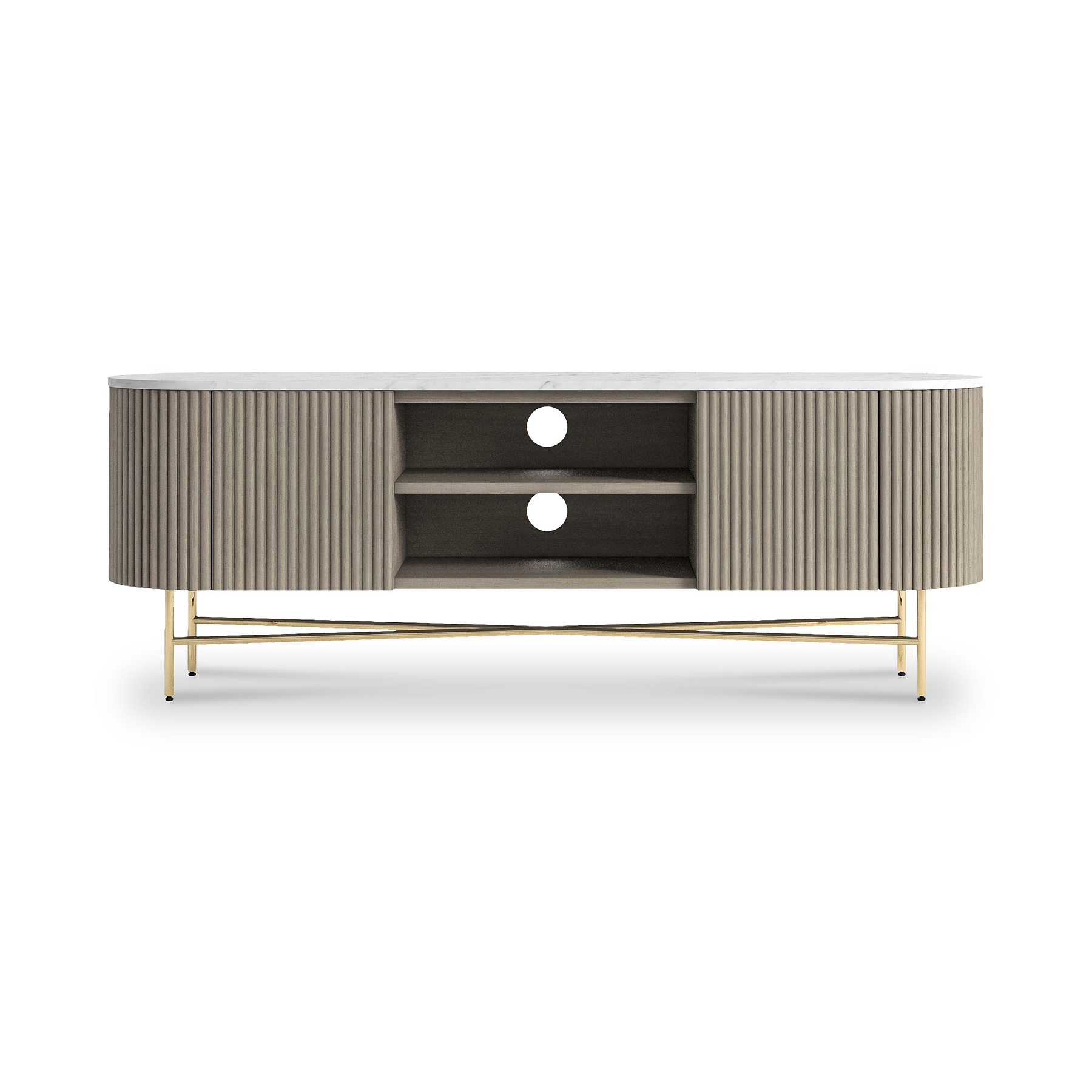 Amelie Fluted Wide TV Unit from Roseland Furniture