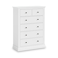 Porter White 2 Over 4 Chest of Drawers from Roseland Furniture