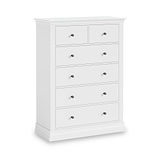 Porter White 2 Over 4 Chest of Drawers from Roseland Furniture
