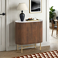Milo Walnut Fluted Mini Sideboard from Roseland Furniture