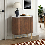 Milo Walnut Fluted Mini Sideboard from Roseland Furniture