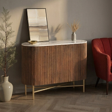 Milo Walnut Fluted Small Sideboard from Roseland Furniture