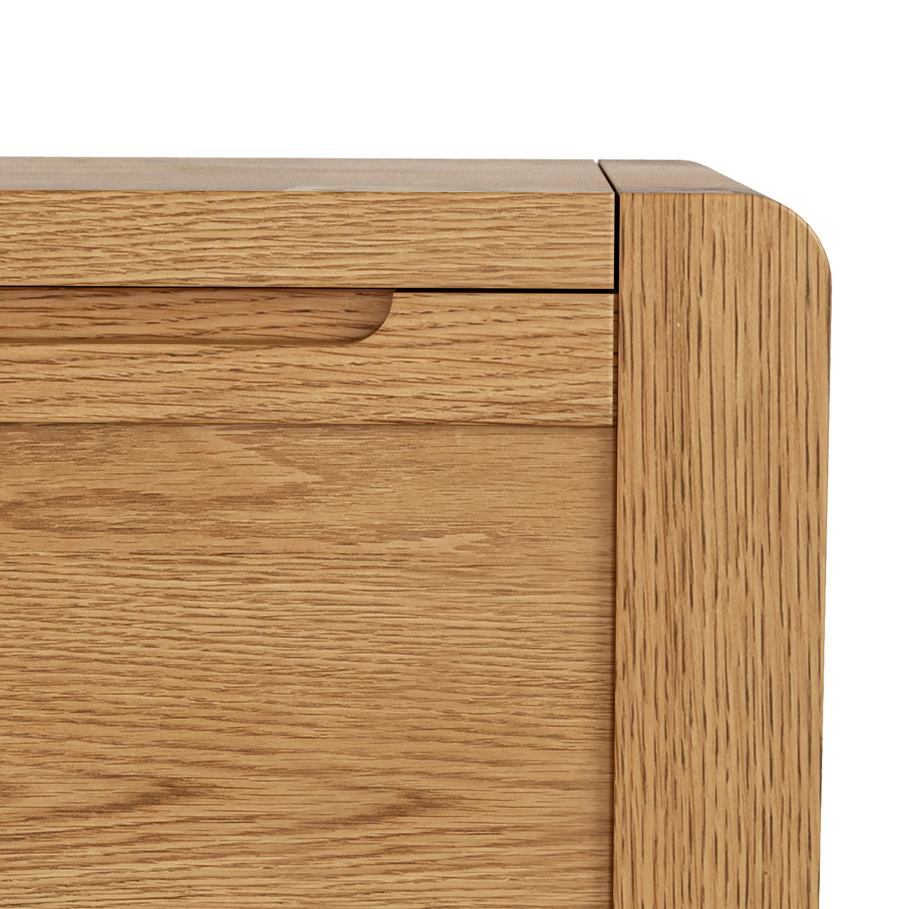 Harvey Oak 3 Over 4 Chest of Drawers from Roseland Furniture