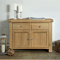 Portland Oak Small Sideboard from Roseland Furniture