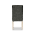 Portland Button Back Dining Chair Charcoal from Roseland Furniture