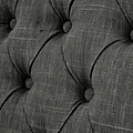 Portland Button Back Dining Chair Charcoal from Roseland Furniture