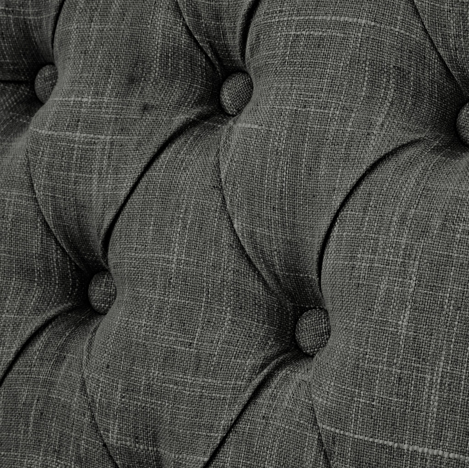 Portland Button Back Dining Chair Charcoal from Roseland Furniture