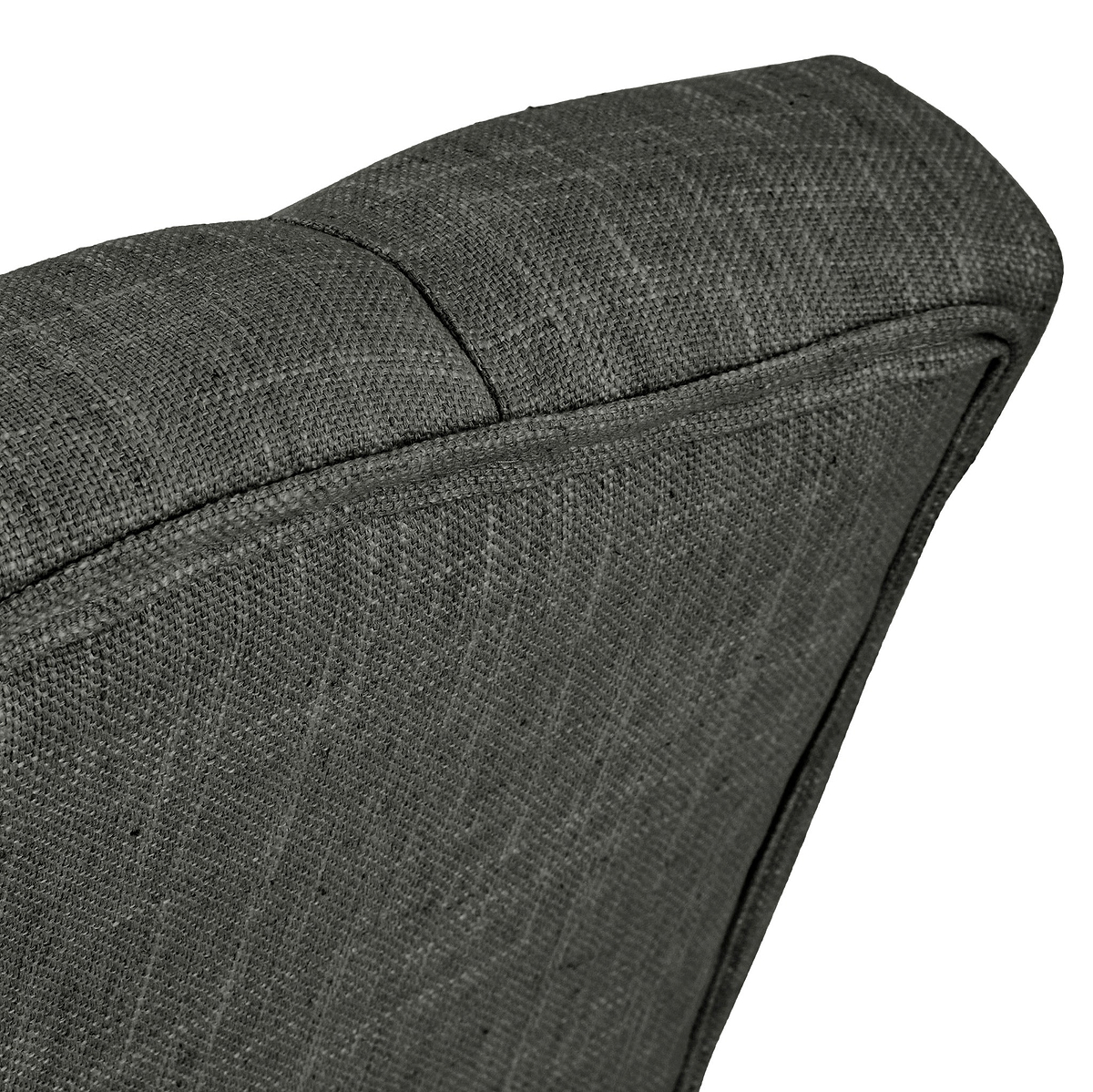 Portland Button Back Dining Chair Charcoal from Roseland Furniture
