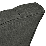 Portland Button Back Dining Chair Charcoal from Roseland Furniture