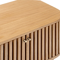Shorwell Oak Slatted Corner TV Unit