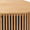 Shorwell Oak Slatted Corner TV Unit