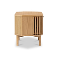 Shorwell Oak Slatted Corner TV Unit