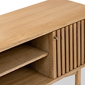 Shorwell Oak 130cm Slatted TV Unit