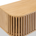 Shorwell Oak 130cm Slatted TV Unit